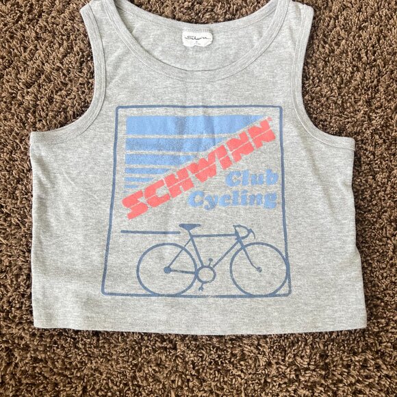 Grayson Threads SCHWINN Gray and Blue Graphic Tank Top Size L - Picture 5 of 7